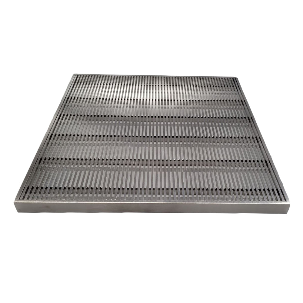 One Channel Stainless Steel Wedge Wire Drain Cover Kit - 342mm