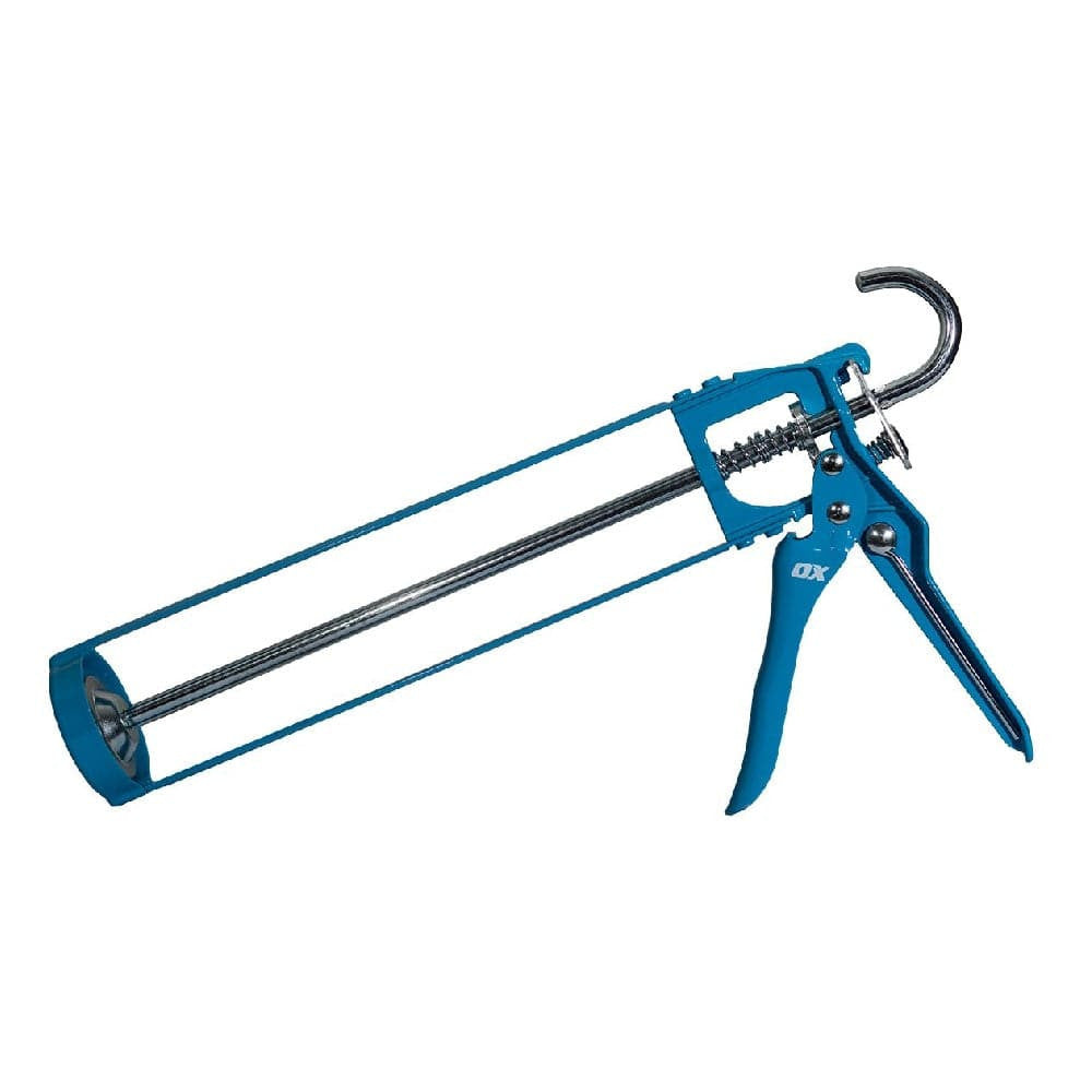 OX Pro 10-Ounce Skeleton Caulk Gun | 7:1 Thrust Ratio