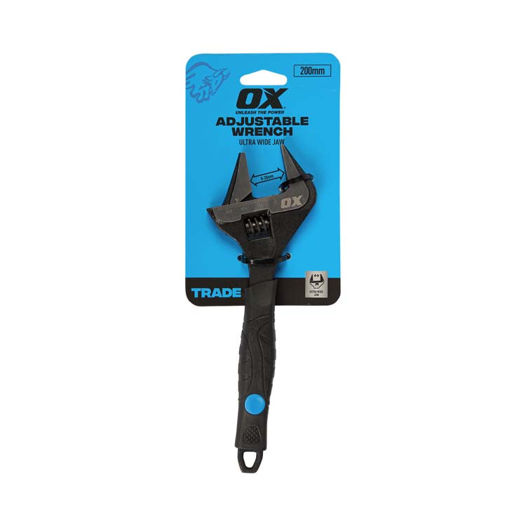 OX Trade Ultra Wide Jaw Adjustable Wrench