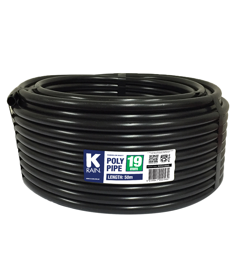 K-Rain - 19mm Low Density Poly 50m roll (LDPE Irrigation Pipe)