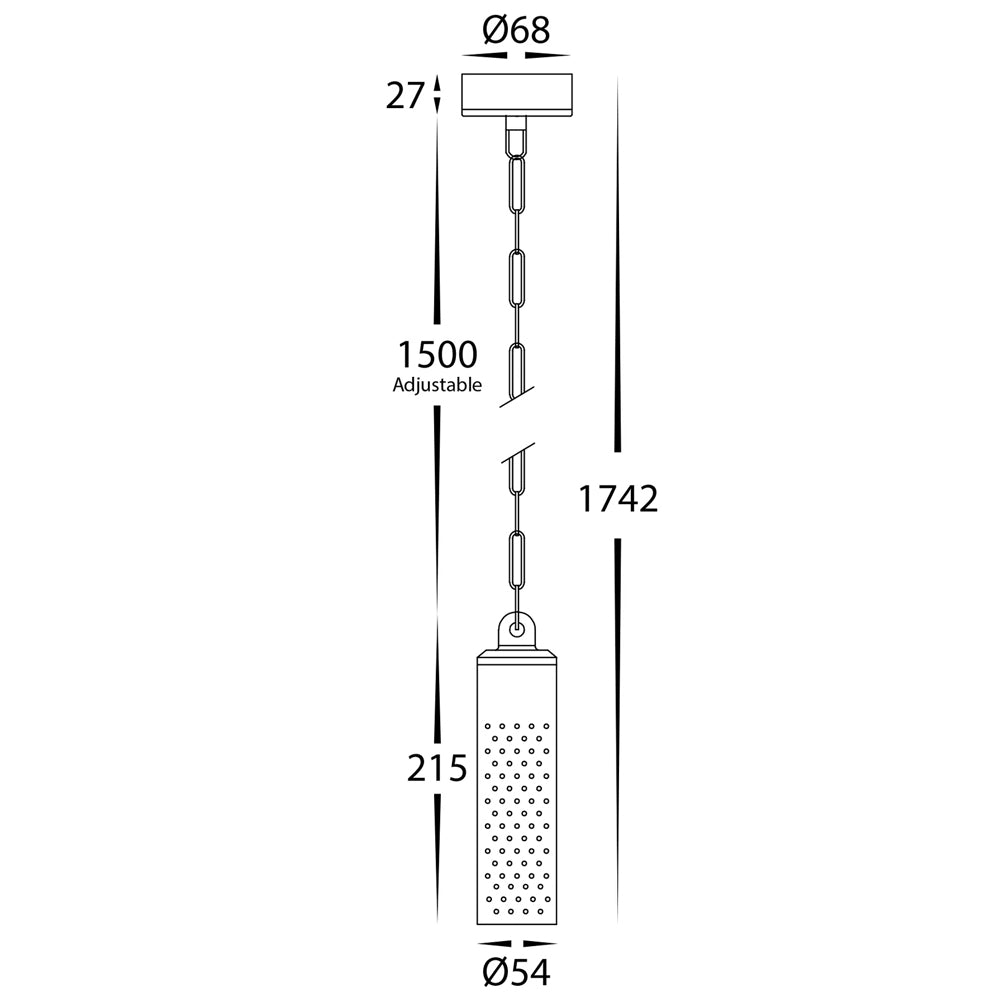 Havit 12V Tri Colour Outdoor Willow Brass LED Pendant