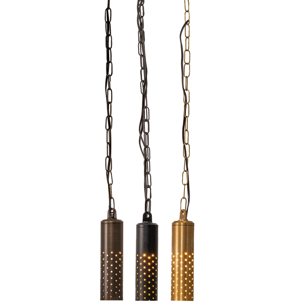 Havit 12V Tri Colour Outdoor Willow Brass LED Pendant