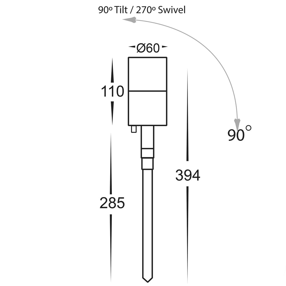Havit Fortis Adjustable Stainless Steel LED Garden Spike Lights