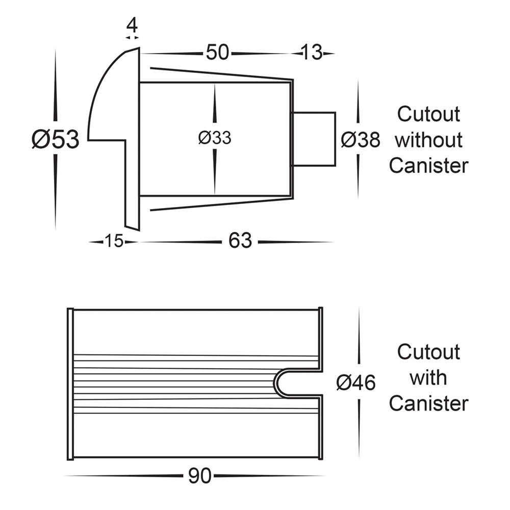 Havit 12v Mini Ollo LED Step Light with Eyelid