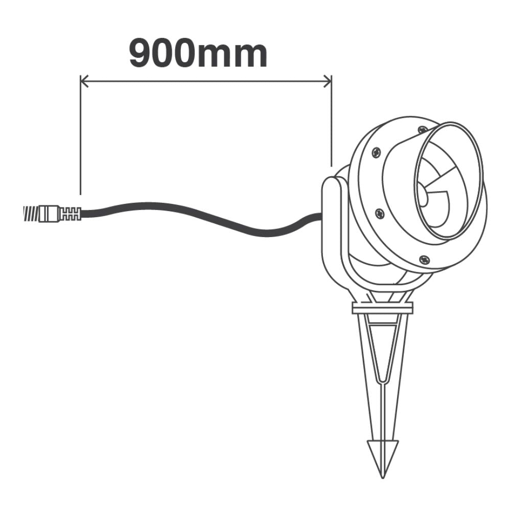 Holman 100mm Warm White LED Spot Light