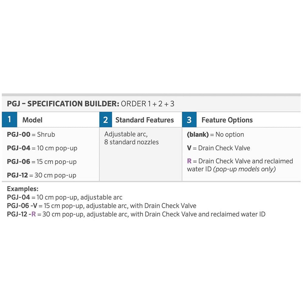 Hunter PGJ Gear Drive Pop Up Sprinker