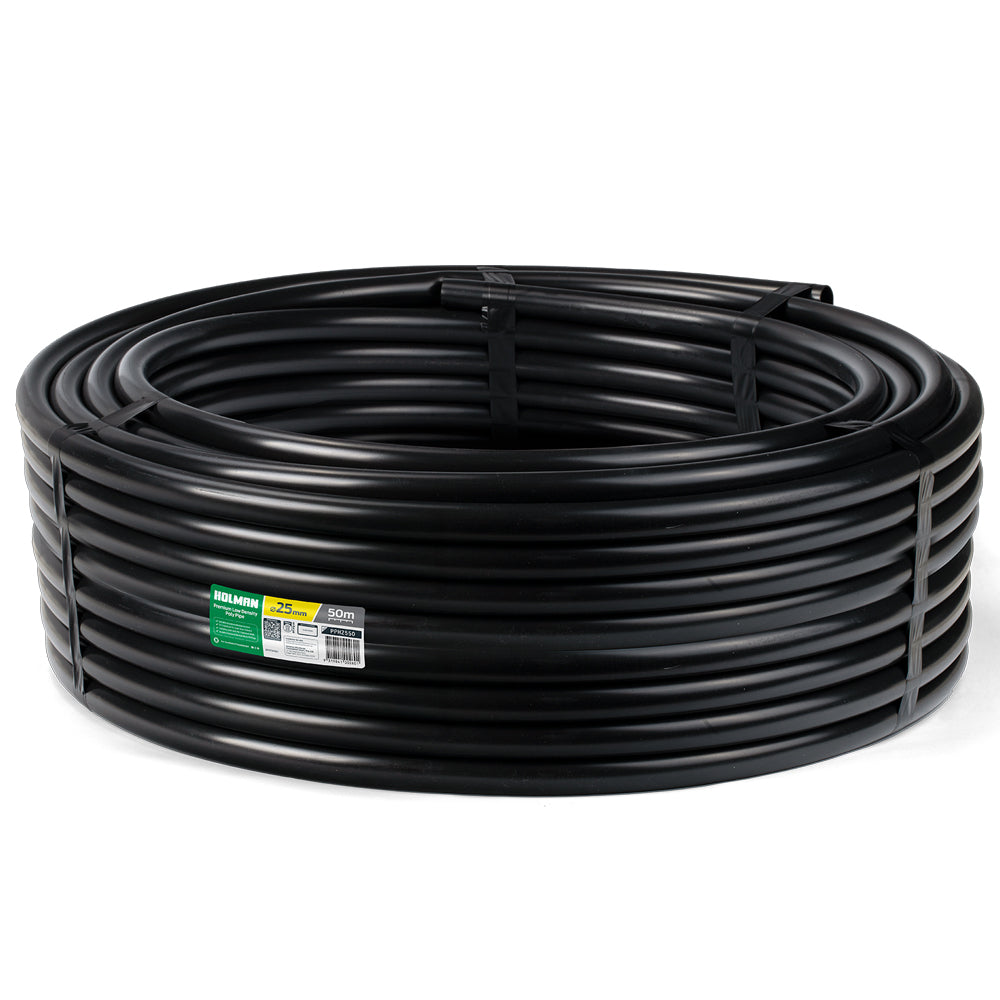 25mm Low Density Poly 50m roll (LDPE Irrigation Pipe)