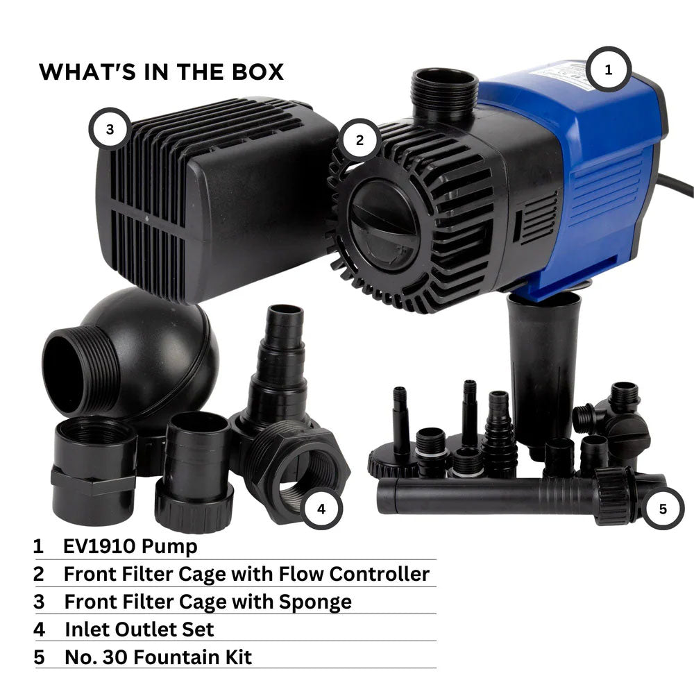 PondMax Evo II Low Voltage Pond Pump