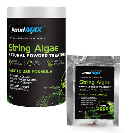 180gram and 50gram string algae treatment.