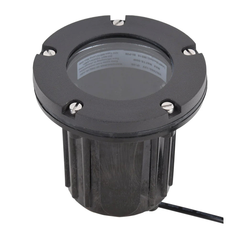 Pro Light Club Black Aluminium 3000K Inground Light