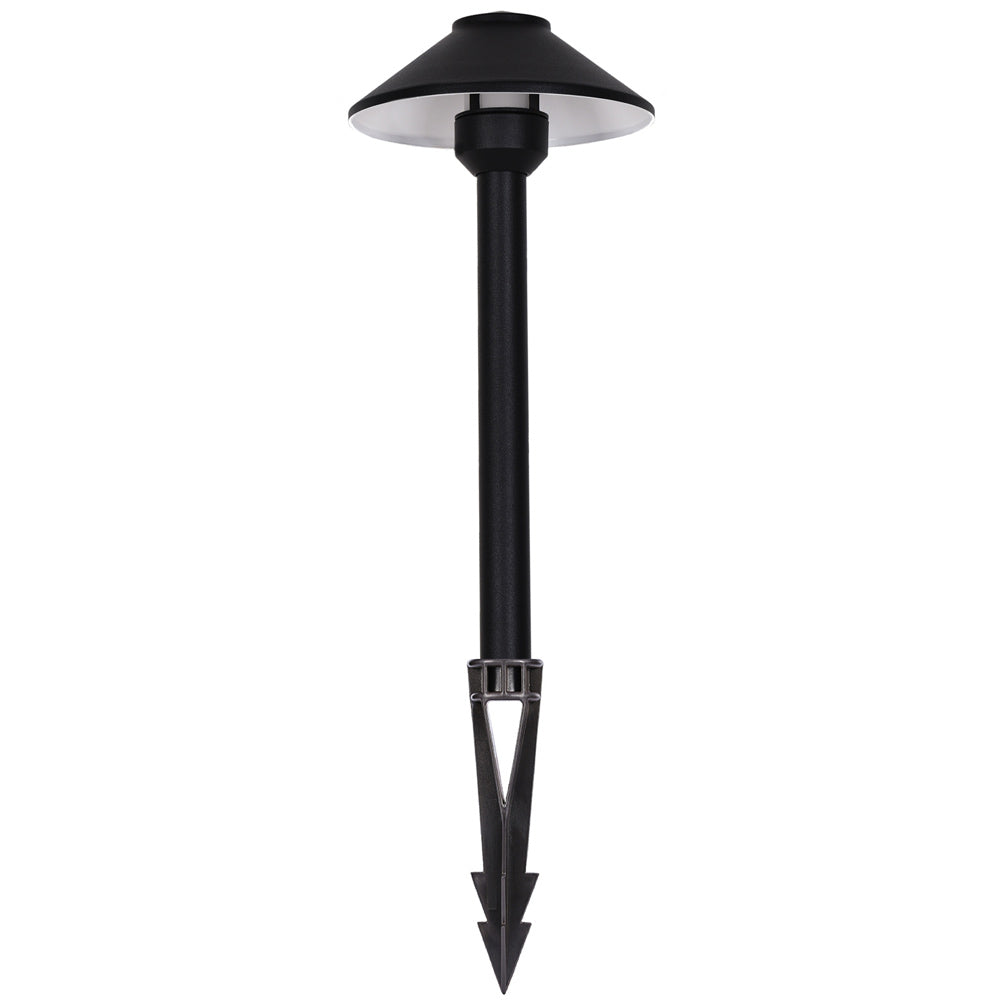 Pro Light Club Black Aluminium Medium Shaded Path Light