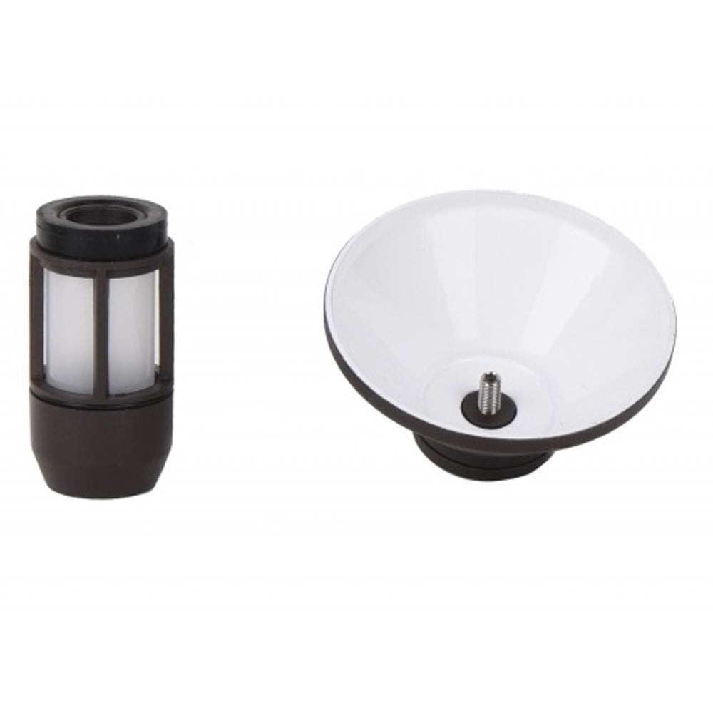 Pro Light Club Black Aluminium Small Shaded Path Light