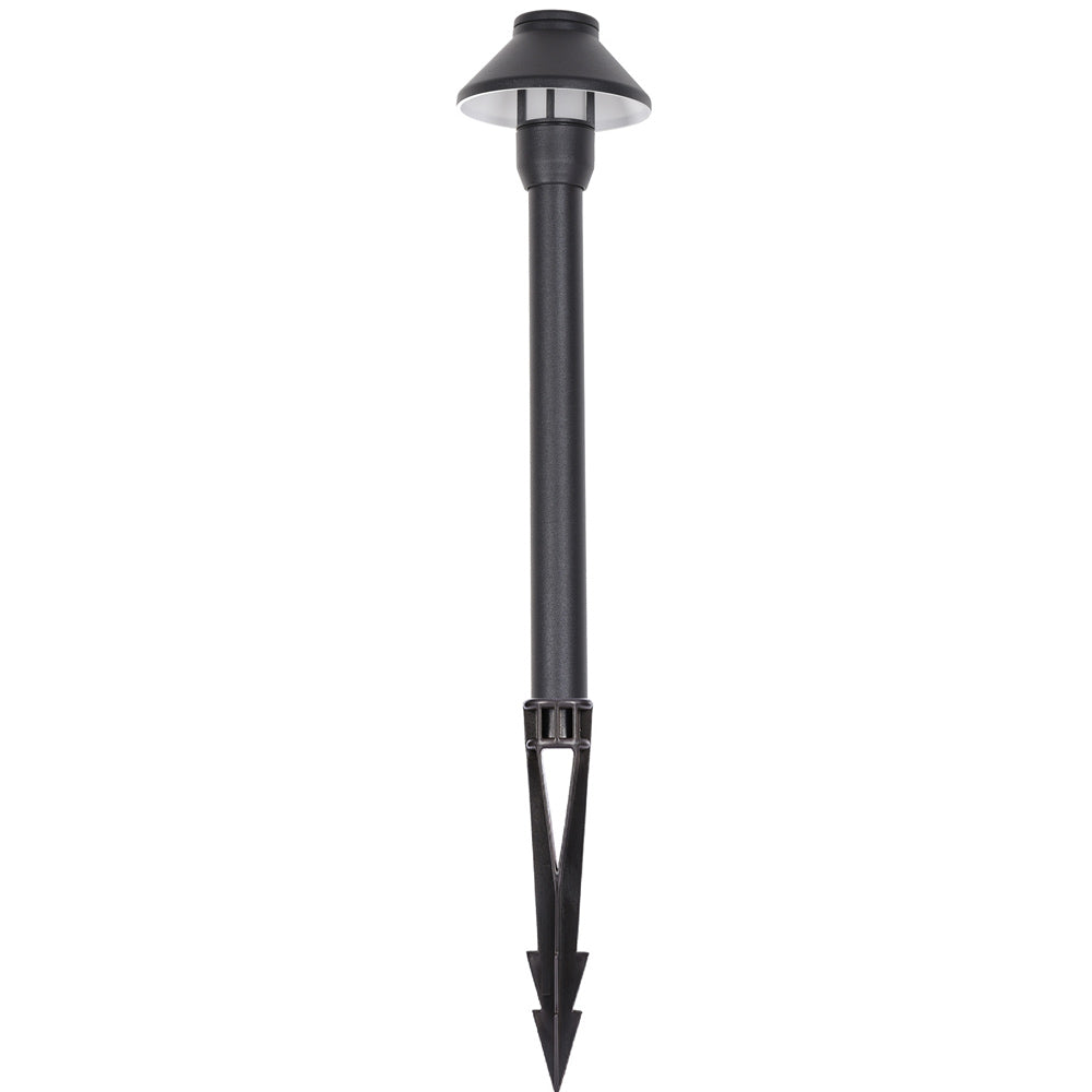 Pro Light Club Black Aluminium Small Shaded Path Light