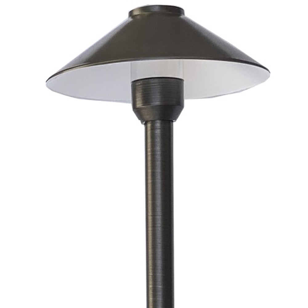 Pro Light Club Brass Medium Shaded Path Light