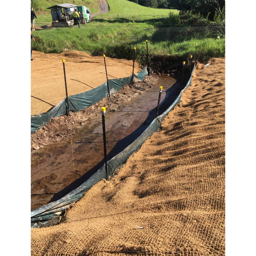 Silt Fence Roll 770mm x 50m - Standard Green