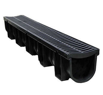 Everhard EasyDRAIN Channel & Black Polymer Grate