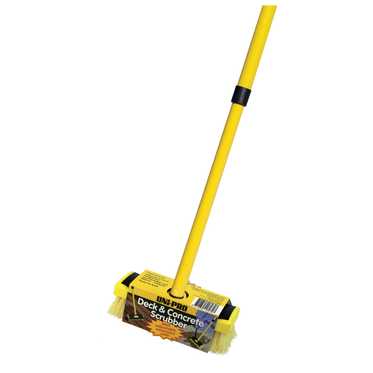 UNi-PRO Deck & Concrete Scrubber, Adjustable Pole