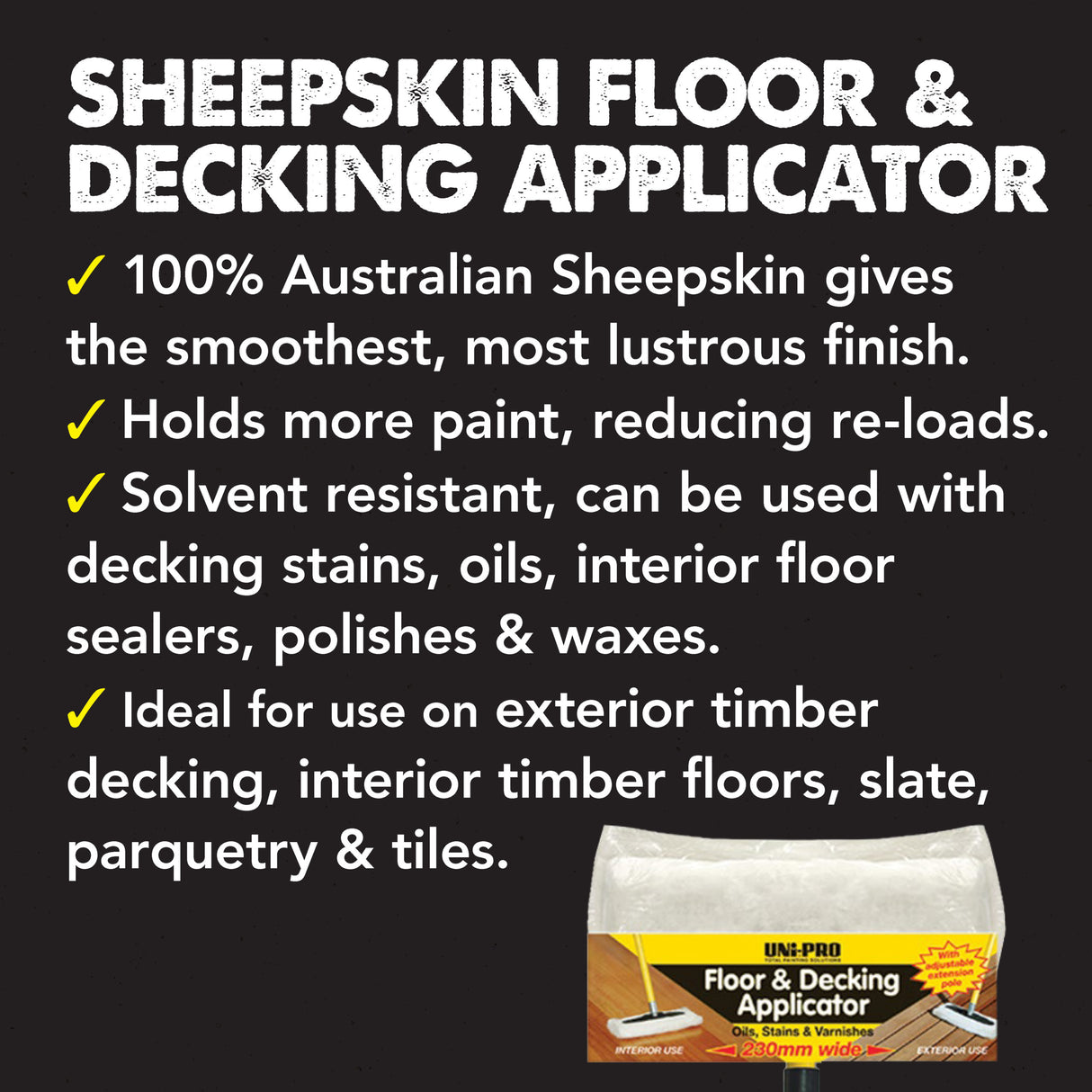 UNi-PRO Floor & Decking Applicator