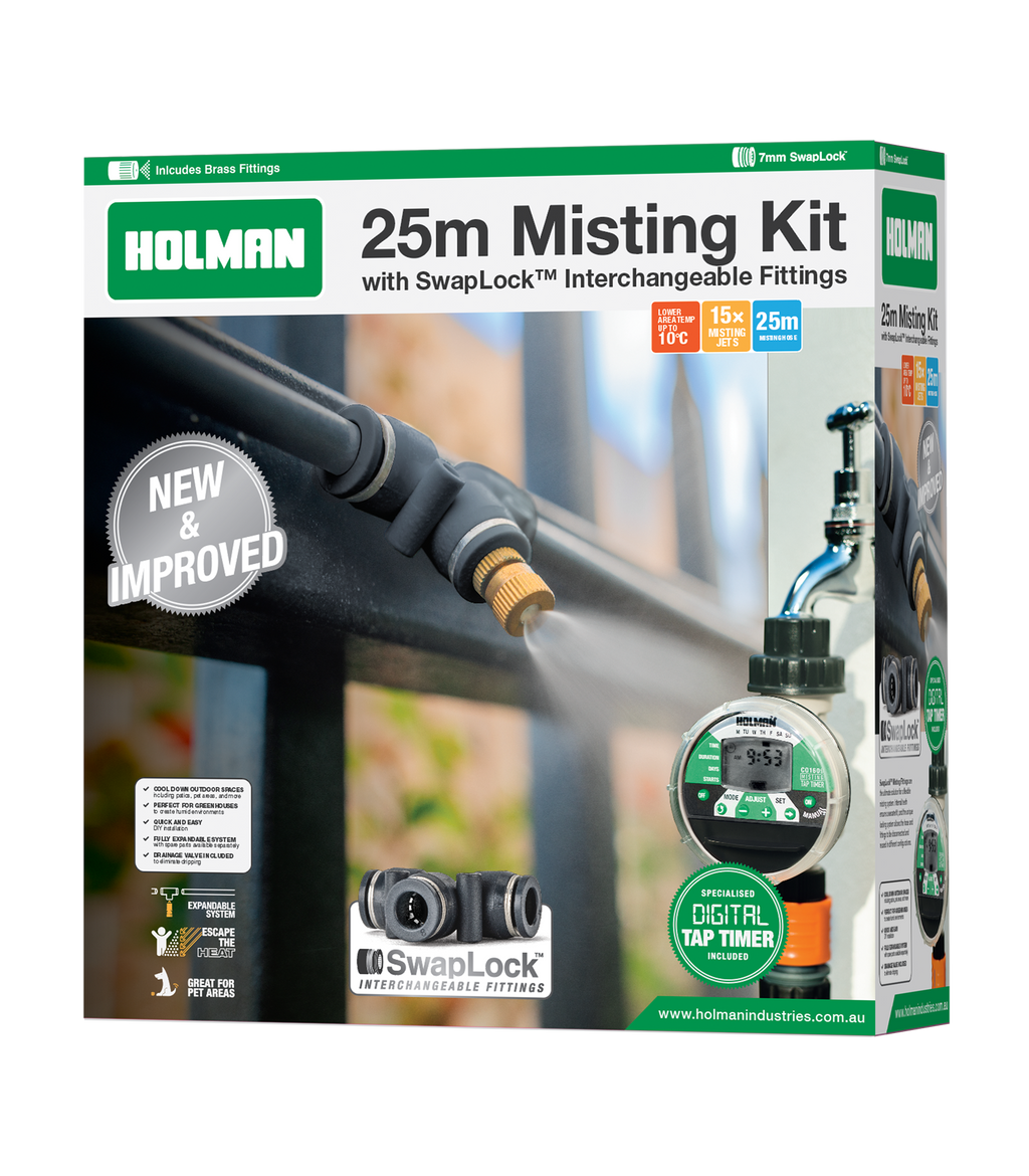Holman 25m Misting Kit with Tap Timer