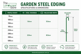 FormBoss Galvabond Steel Garden Edging 2440mm