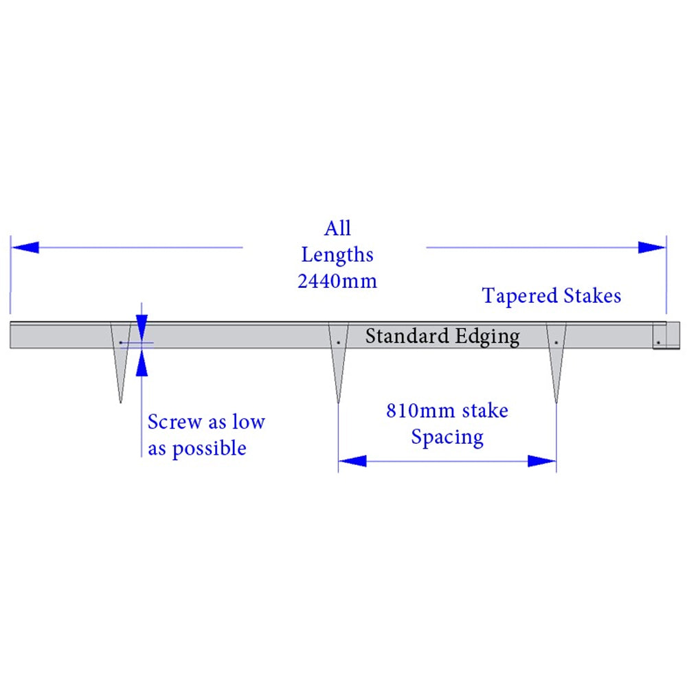 FormBoss Galvabond Steel Angled and Tapered Stakes