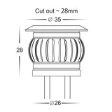 Havit Flame 316 Stainless Steel CCT Inground Deck Lights Kit