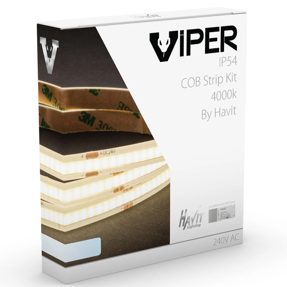 Havit Viper Waterproof COB 4000k Cool Light LED Strip Light Kit