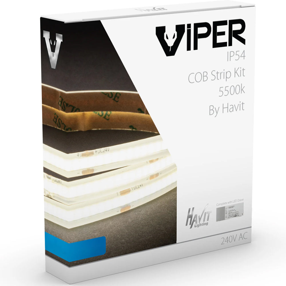 Havit Viper Waterproof COB 5500k Daylight LED Strip Kit
