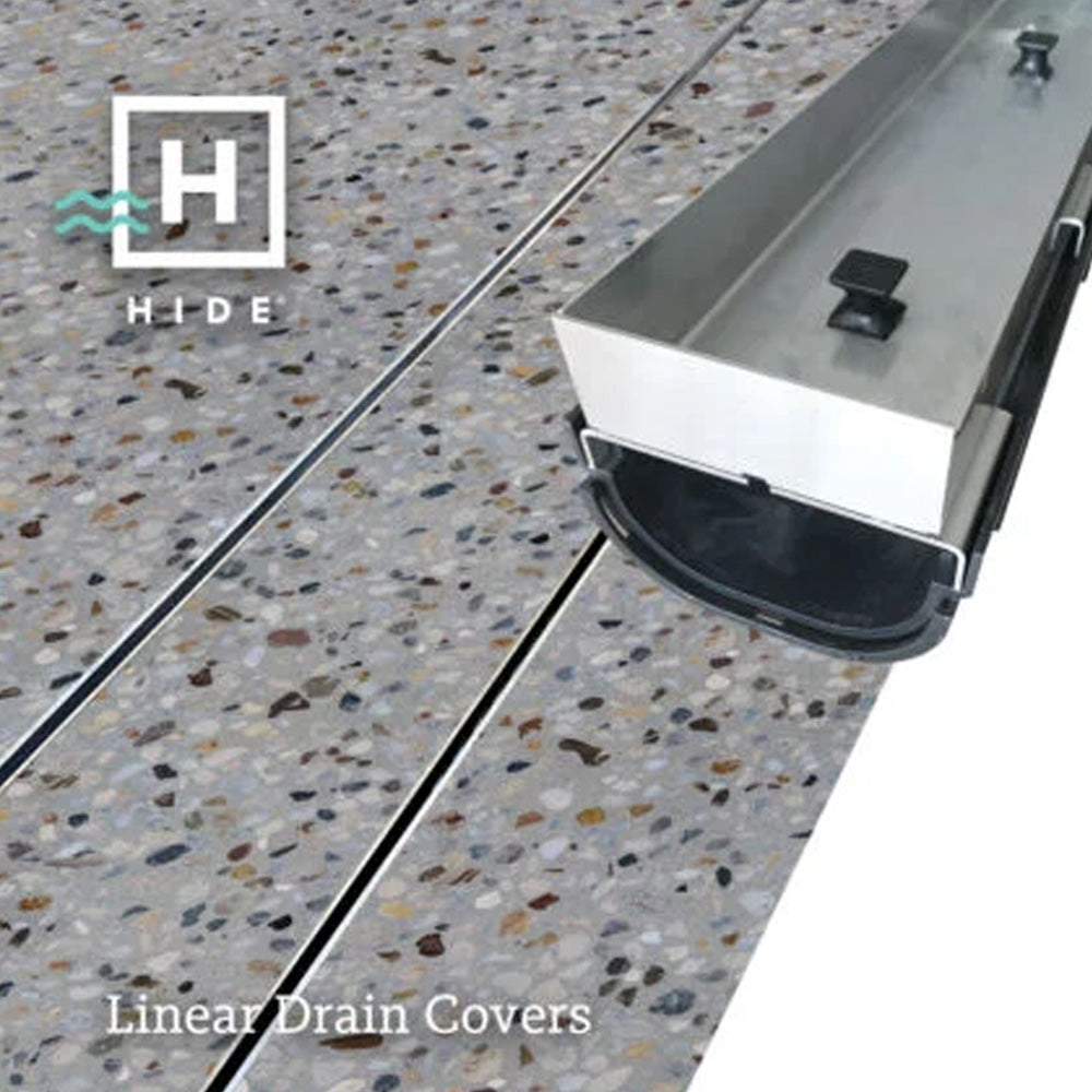 Hide Concrete Pour Lineal Drain Kit 1m with Form Work Kit
