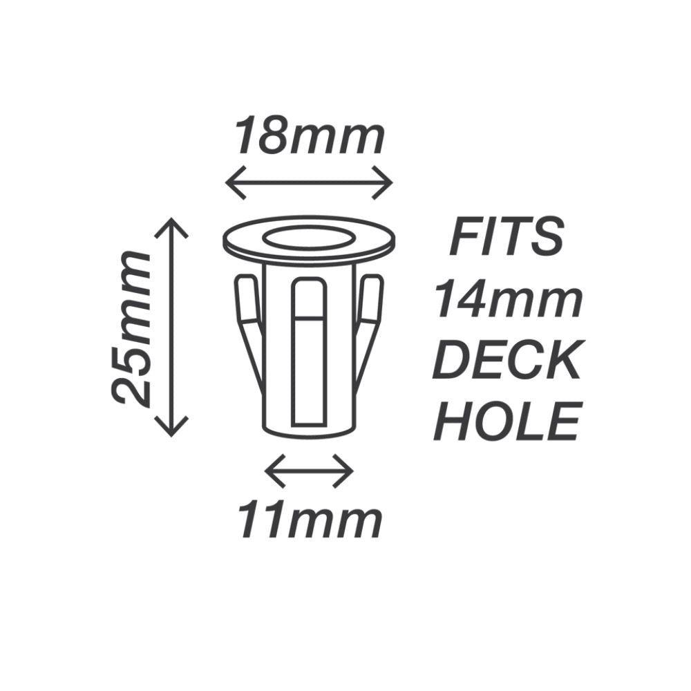 Holman 18mm Warm White LED Deck Lights Pack of 10