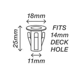 Holman 18mm Warm White LED Deck Lights Pack of 10