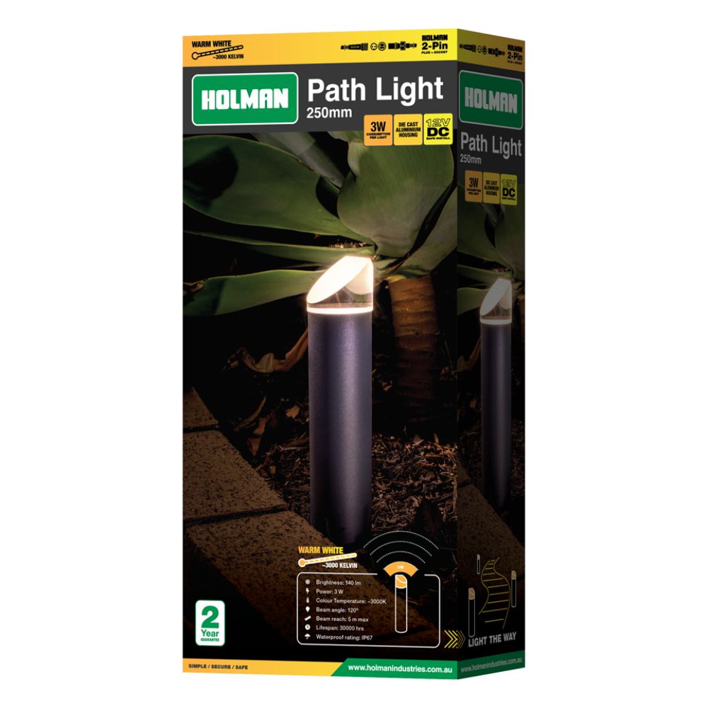 Holman 250mm Warm White LED Path Light