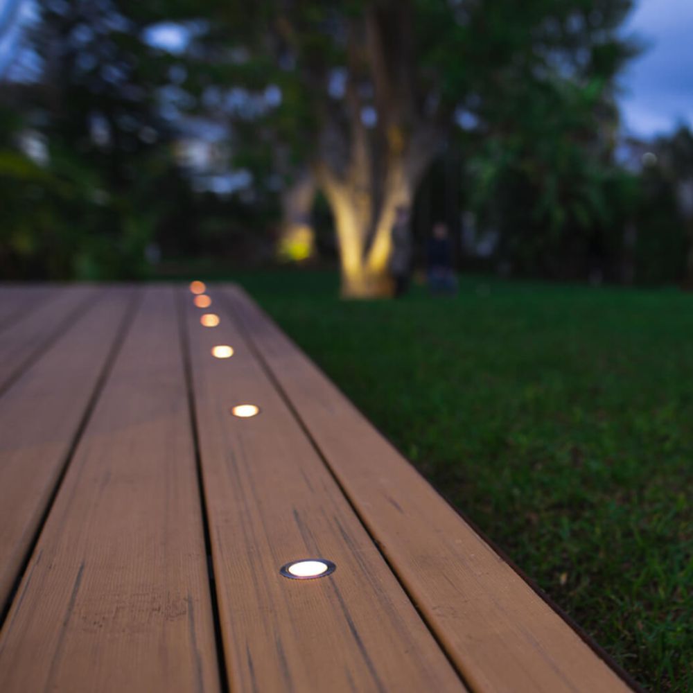 Holman 30mm Warm White LED Deck Lights Pack of 6