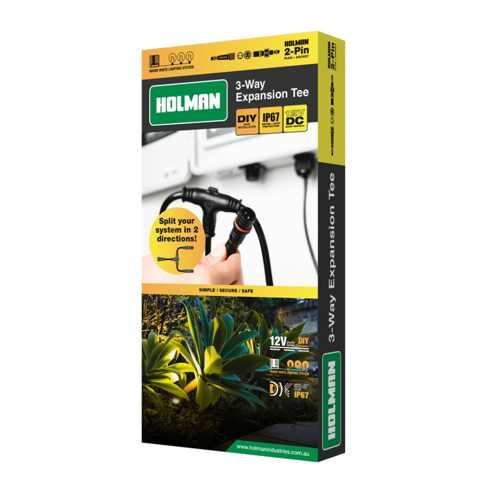 Holman Warm White Lighting 3-Way Expansion Tee