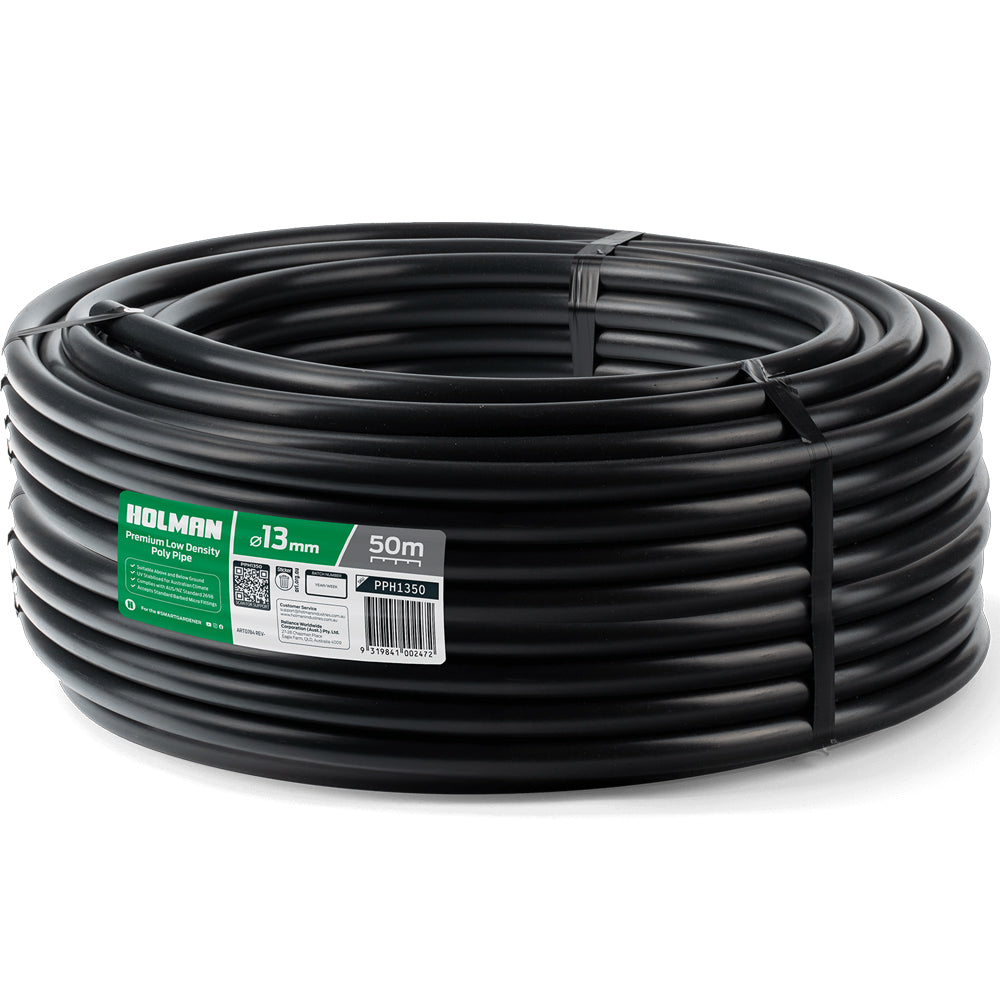 13mm Low Density Poly 50m roll (LDPE Irrigation Pipe)