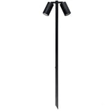 Tivah Black 12V TRI Colour Double Adjustable LED Bollard Spike Light