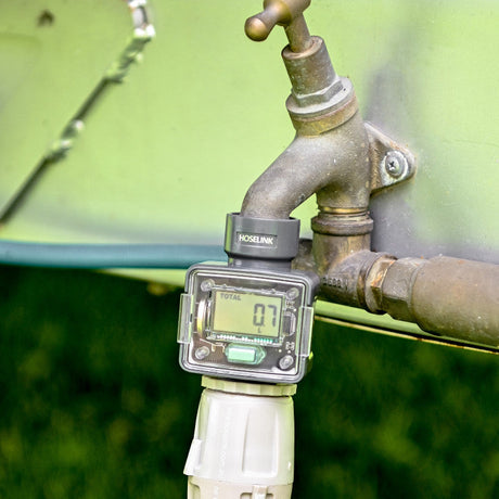 Hoselink Water Flow Meter packaging and product