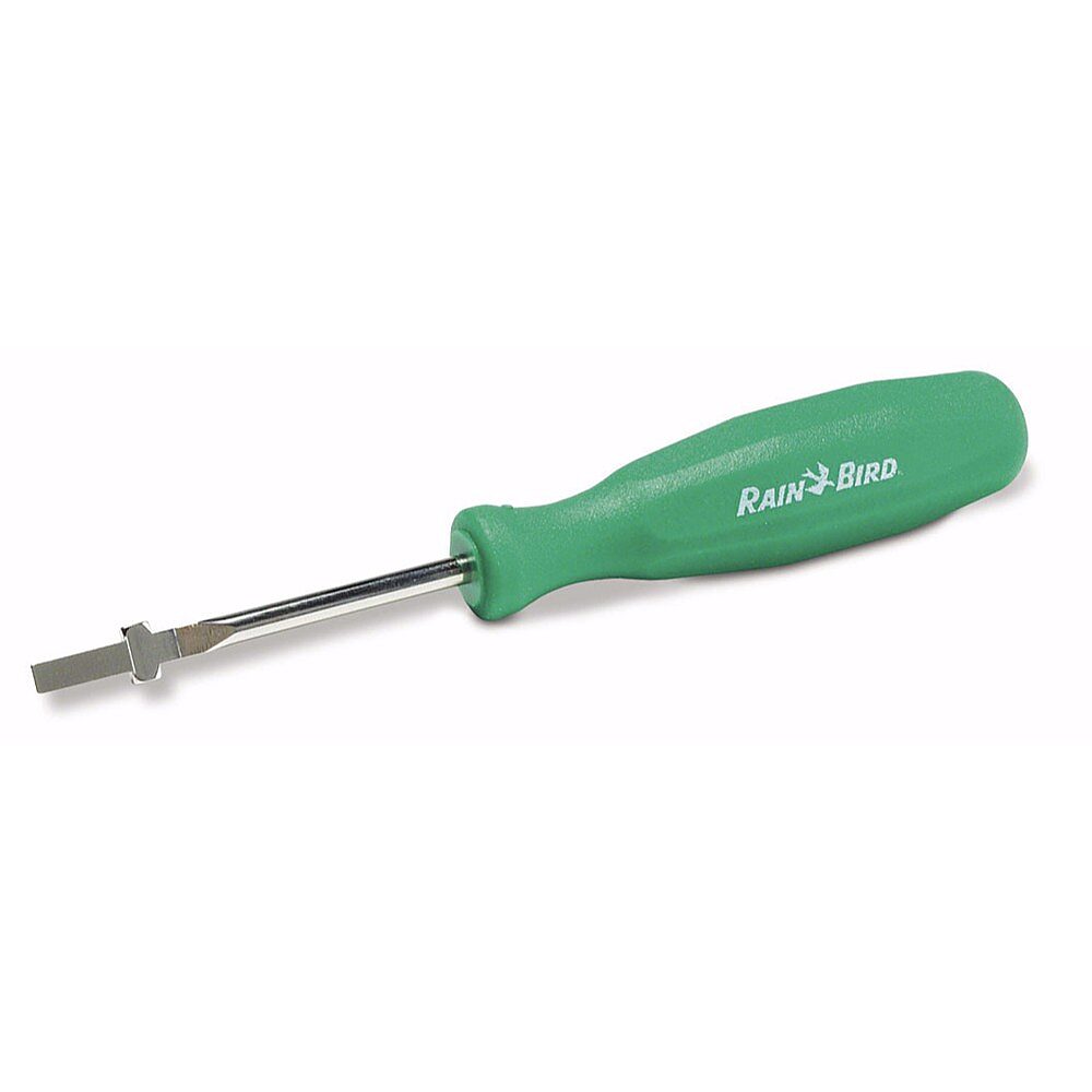 Green Handle Flat Head Tool with Pull Up Feature