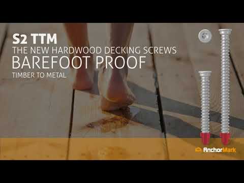 AnchorMark Timber to Metal BiMetal 316 Stainless (A4) Decking and Screening Screws